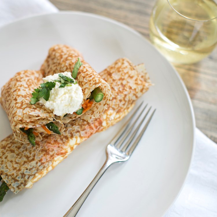 Picture of Mushroom & Bacon Crepes 