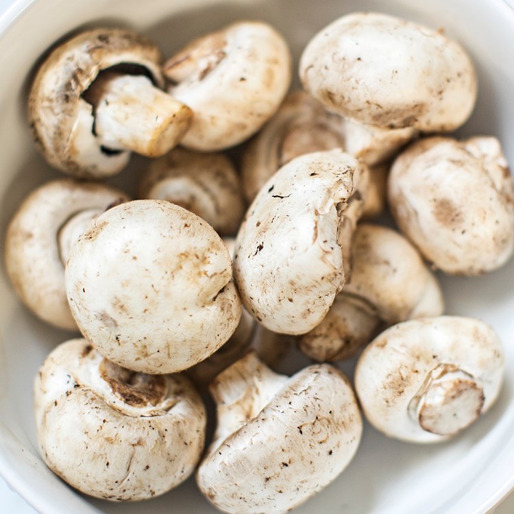 Picture of button mushrooms