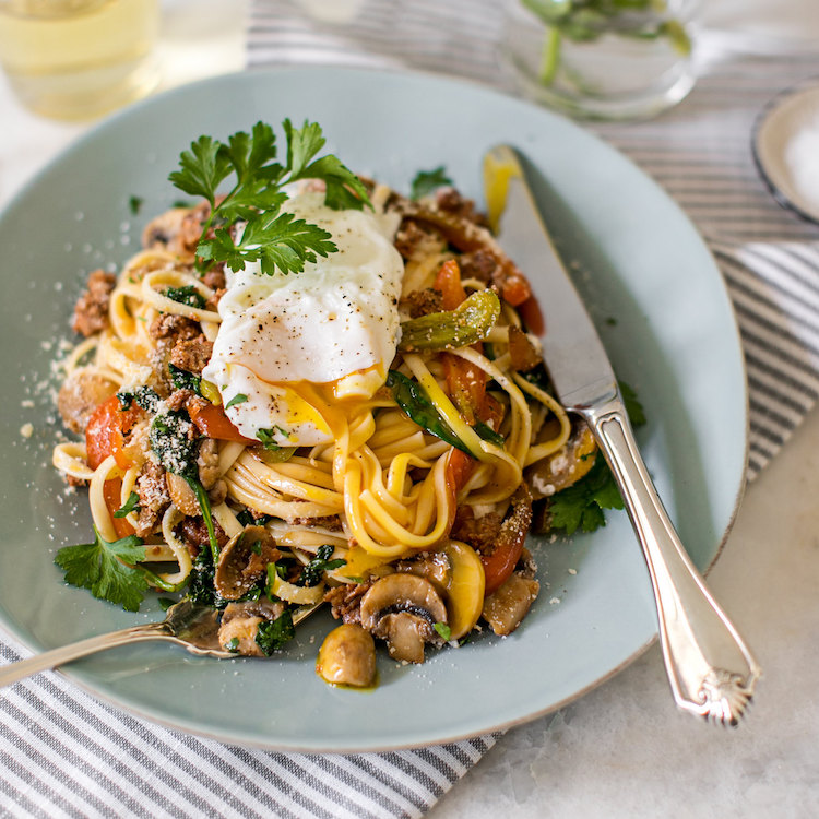Picture of Chorizo Linguine Carbonara 